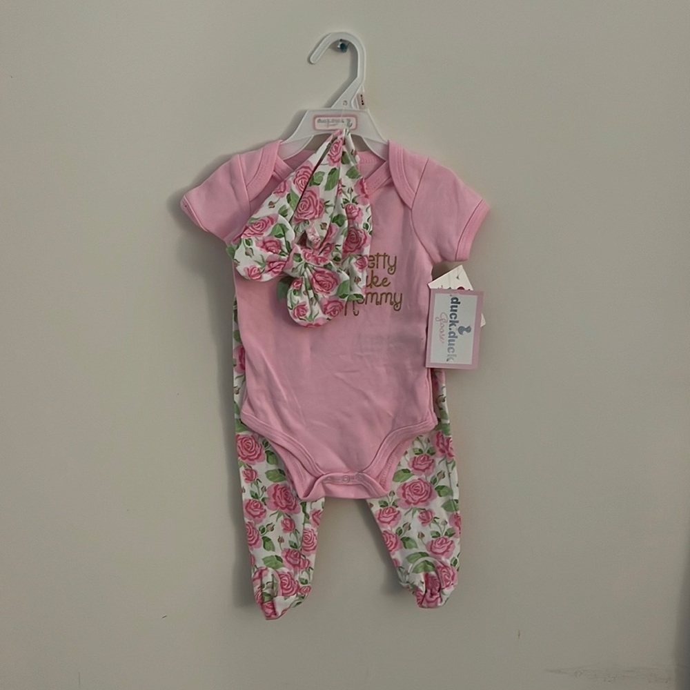3 Piece Infant Long Pants Set